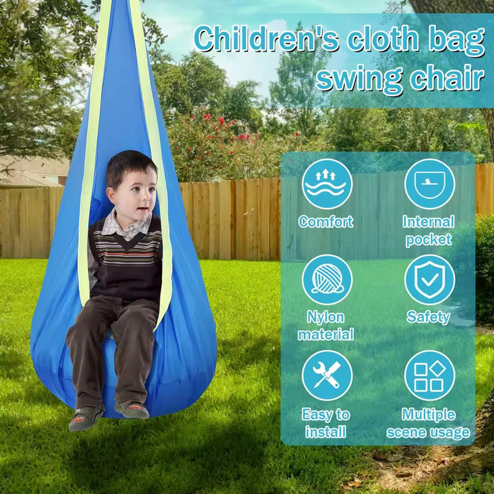 Kids Outdoor Lawn Chair - Çocuklar için şişme minderli naylon asma