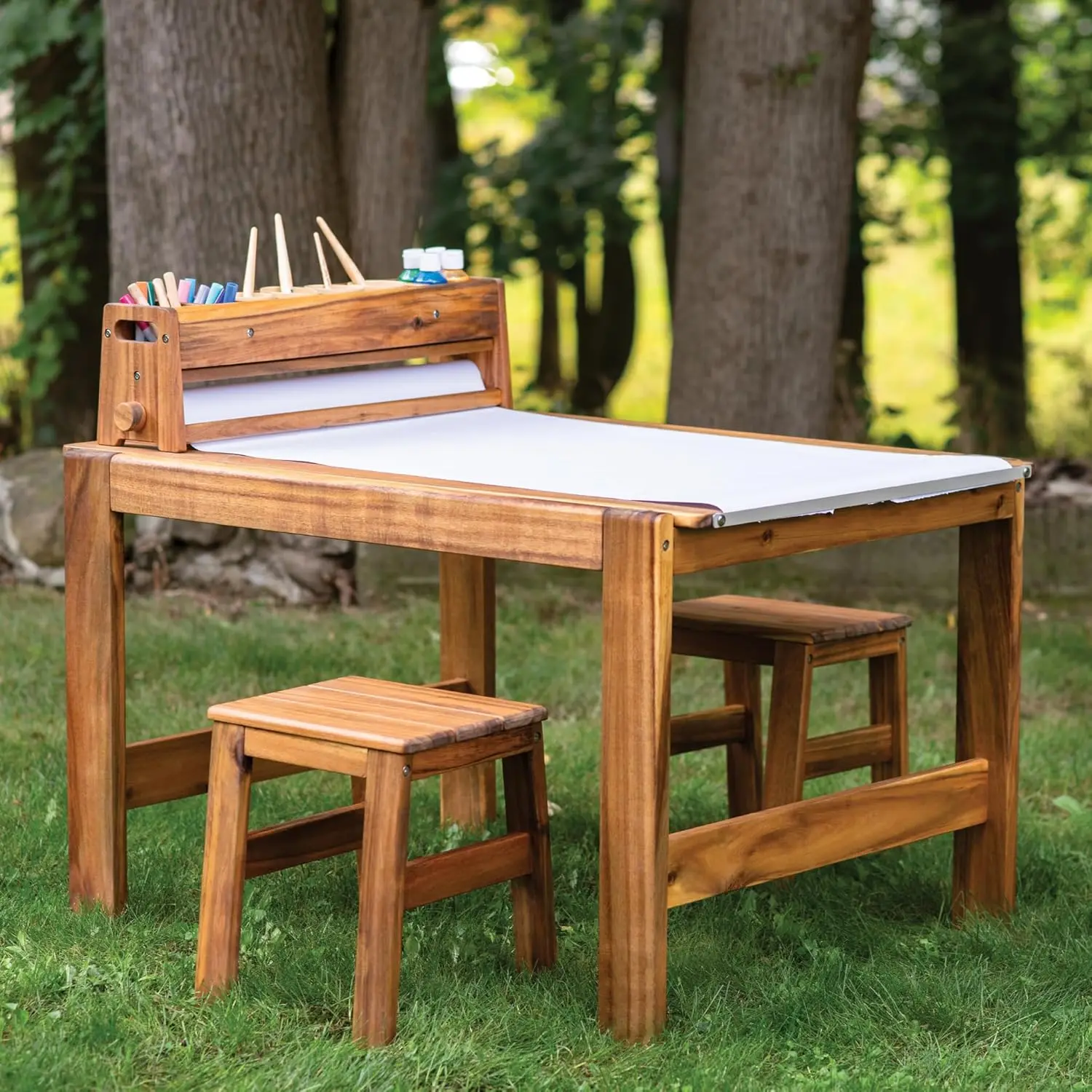 Kids Outdoor Table And Chairs - Acadia Açık Hava Sanat Masası ve