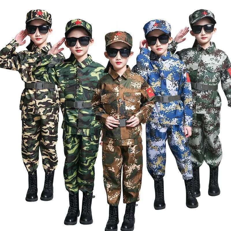 Kids Outdoor Ninja - Erkek kız Askeri Eğitim Üniformaları Çocuk