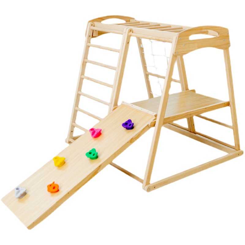 Kids Outdoor Wooden Climbing Frame - Orman Oyun Parkı Çocuklar İçin Açık