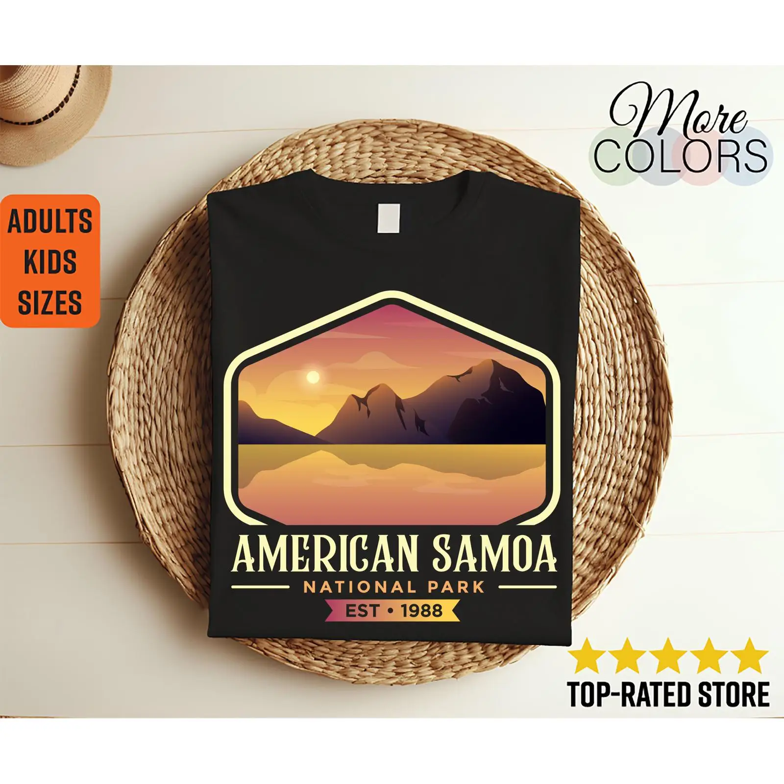 Kids Outdoor Adventure Park - Vintage Amerikan Samoa Ulusal Parkı 1988