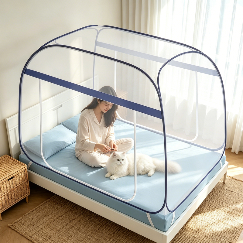 Kids Outdoor Yurt - 180cm Açılır Katlanabilir Cibinlik Çadırı Kurulum