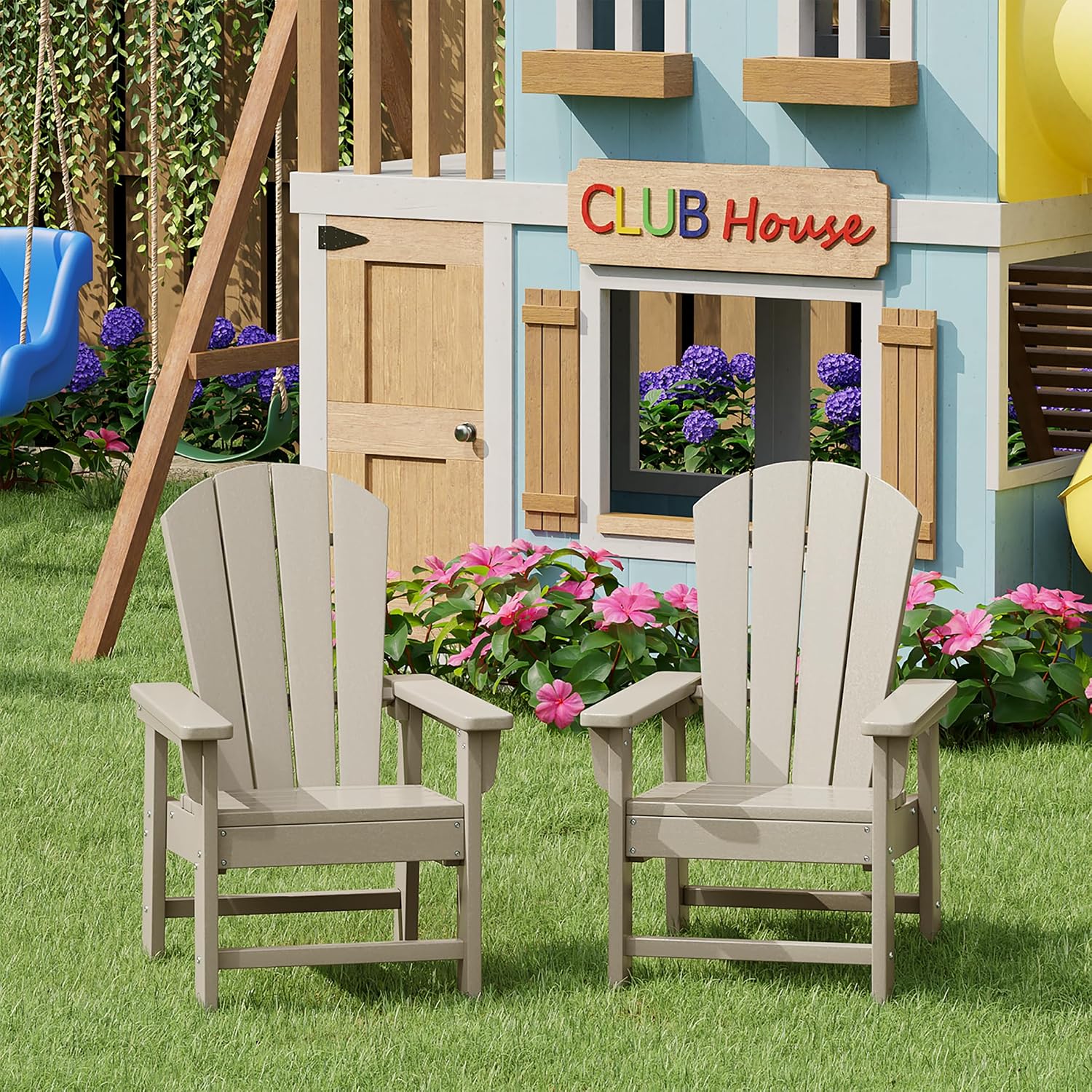 Kids Outdoor Lawn Chair - Çocuklar için 2'li Açık Hava Sandalye