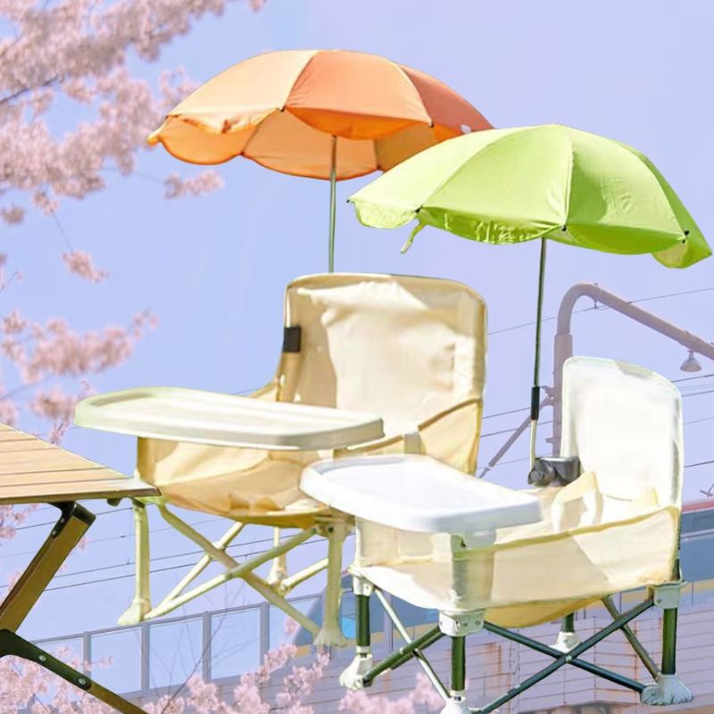 Kids Outdoor Lawn Chair - Çıkarılabilir Yemek Tepsisi ile Taşınabilir Çocuk