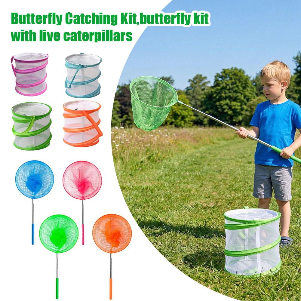 Kids Outdoor Explorer Kit - Çocuklar için Kelebek Yakalama Seti Katlanabilir
