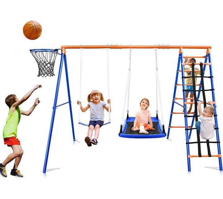 3'ü 1 Arada Çocuk Salıncağı Ka - Kids Outdoor Swing Set With Slide incelemesi ve fiyatı
