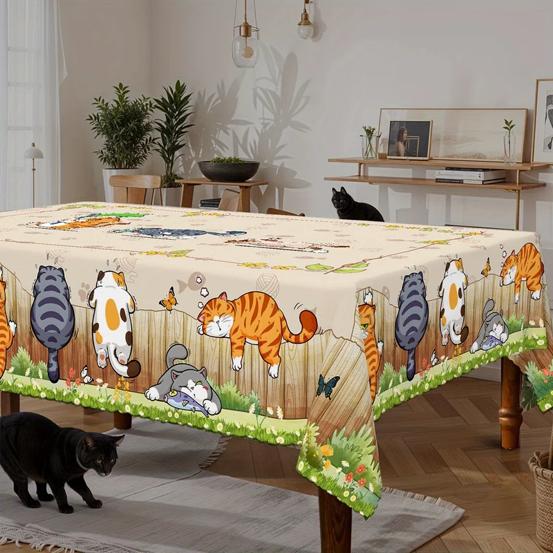 VIKAMA Bej Karikatür Kedi Masa - Kids Outdoor Dining Table incelemesi ve fiyatı