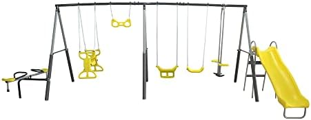 Sun Playground Metal A Fe Çocu - Kids Outdoor Swing Set With Slide incelemesi ve fiyatı