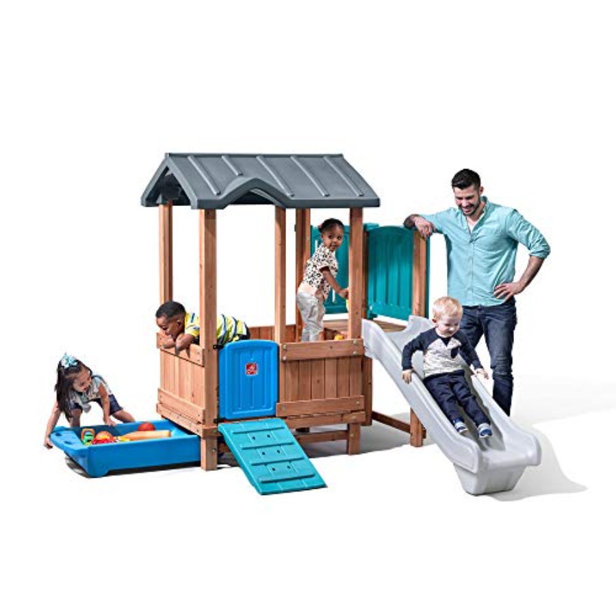 Ormanlık Macera Oyun Evi ve Ka - Kids Outdoor Swing Set With Slide incelemesi ve fiyatı