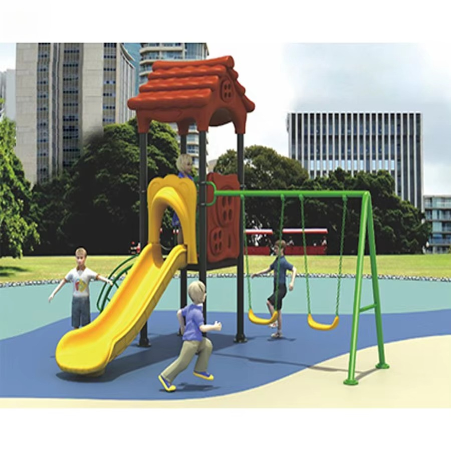 Çelik Oyun Alanı Ekipmanları,  - Kids Outdoor Swing Set With Slide incelemesi ve fiyatı