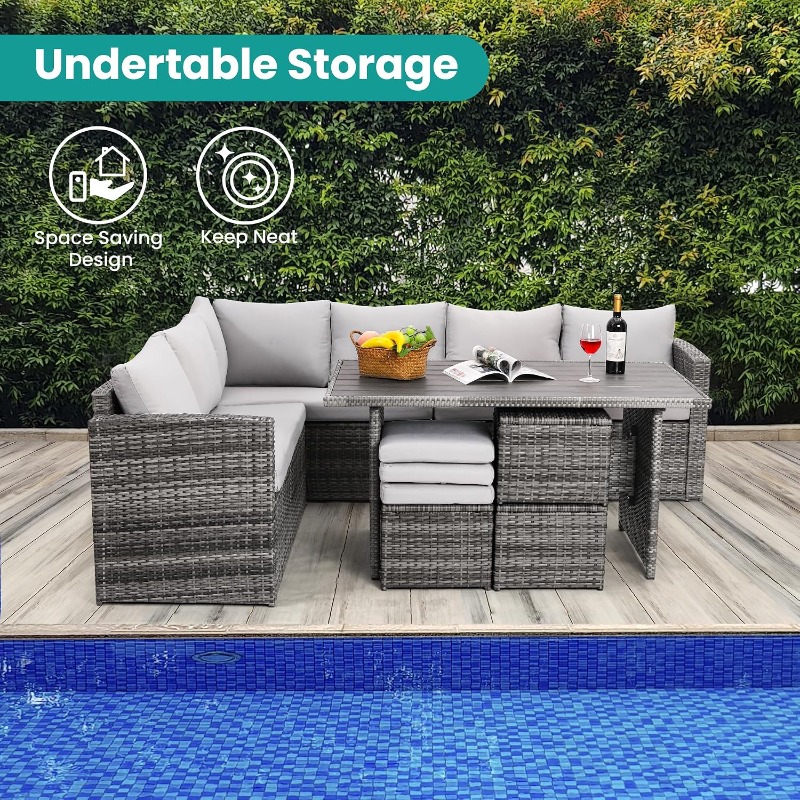 Wumiokio Veranda Mobilya Seti, - Kids Outdoor Dining Table incelemesi ve fiyatı