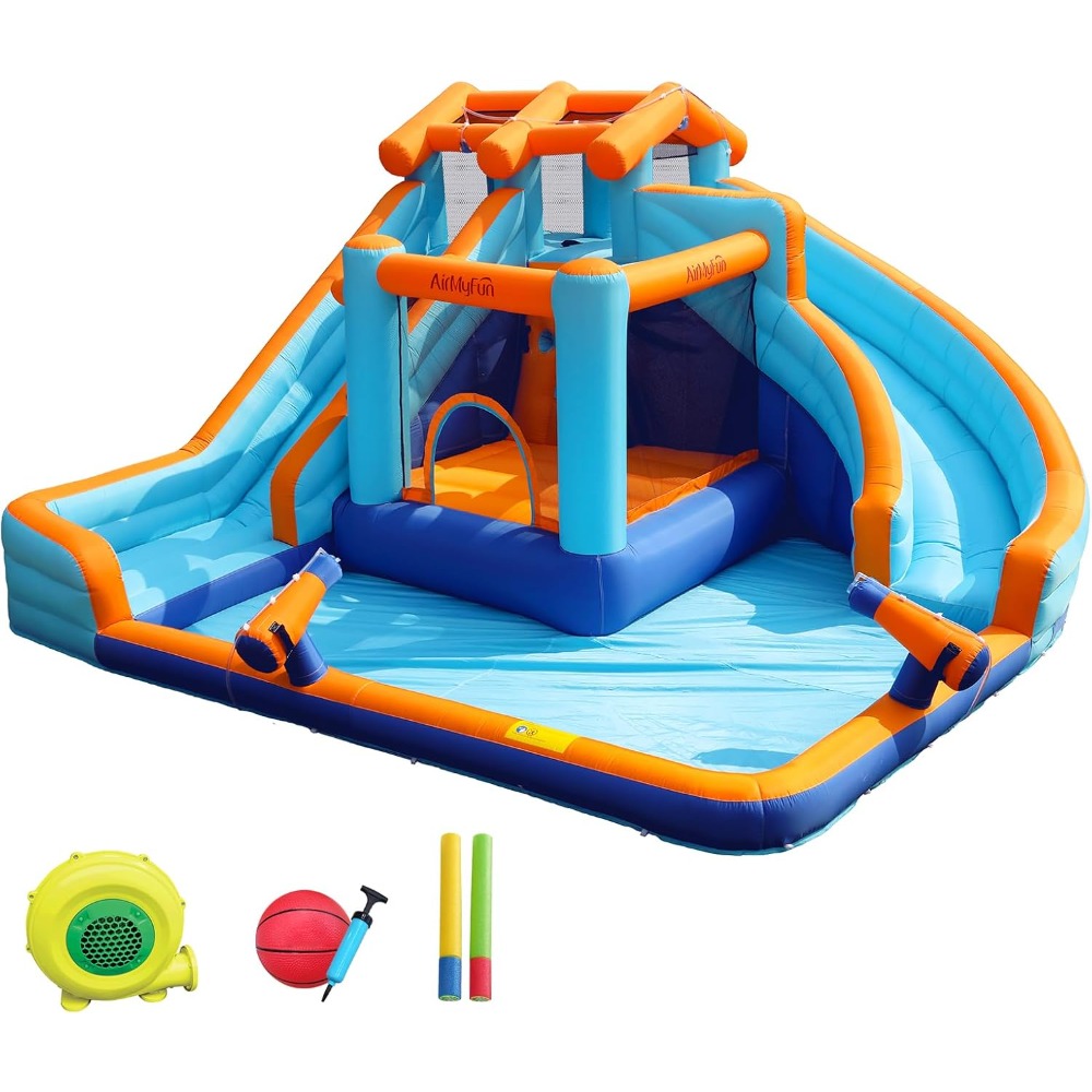 Büyük Su Kaydıraklı Zıplama Ev - Kids Outdoor Playhouse incelemesi ve fiyatı